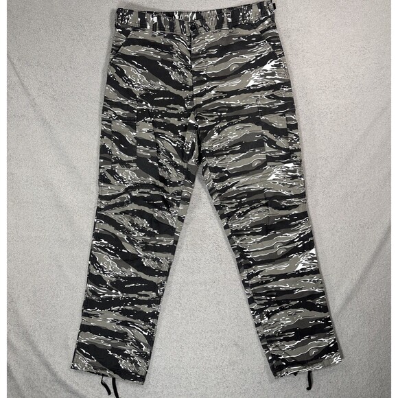 Urban Tiger Stripe Camo Pants Men’s Size L-Reg BDU Trousers Double Knee Rothco - Picture 1 of 15